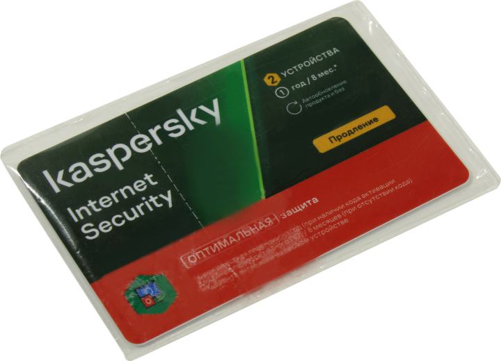 Карта продления лицензии на Kaspersky Internet Security на 2 ПК  на 1 год