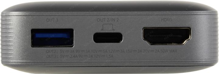 Внешний аккумулятор ZMI <QB816 ZMKQB816CNGR> (USB 2.4А, 2xUSB-C 3А, HDMI, 10000mAh, Li-Pol)